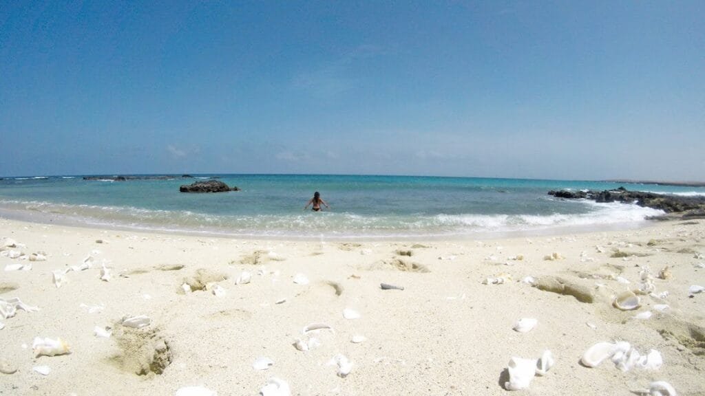 Discover Praia Gonçalo, a tranquil beach in Maio. White sands, traditional fishing, and nesting sea turtles await in this untouched Cape Verdean paradise.